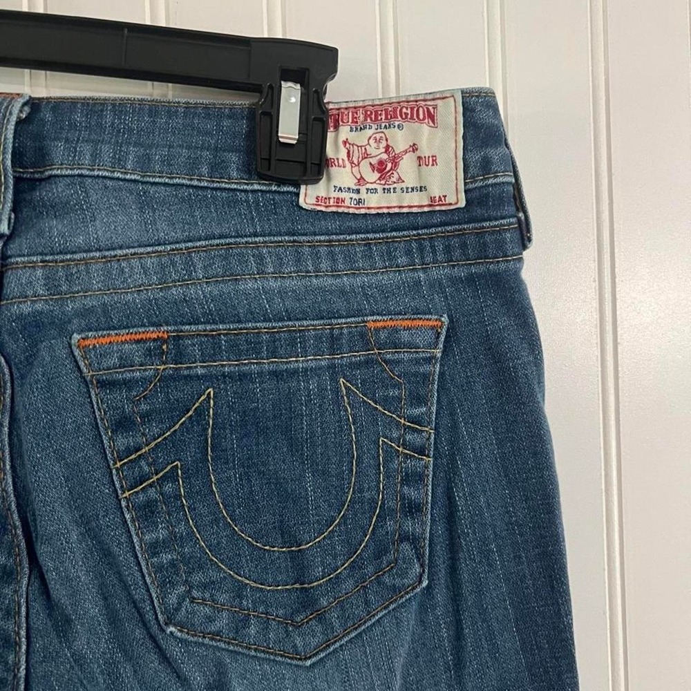 Y2K True Religion Made in USA Bootcut Jeans Low Rise Medium Wash Size 31